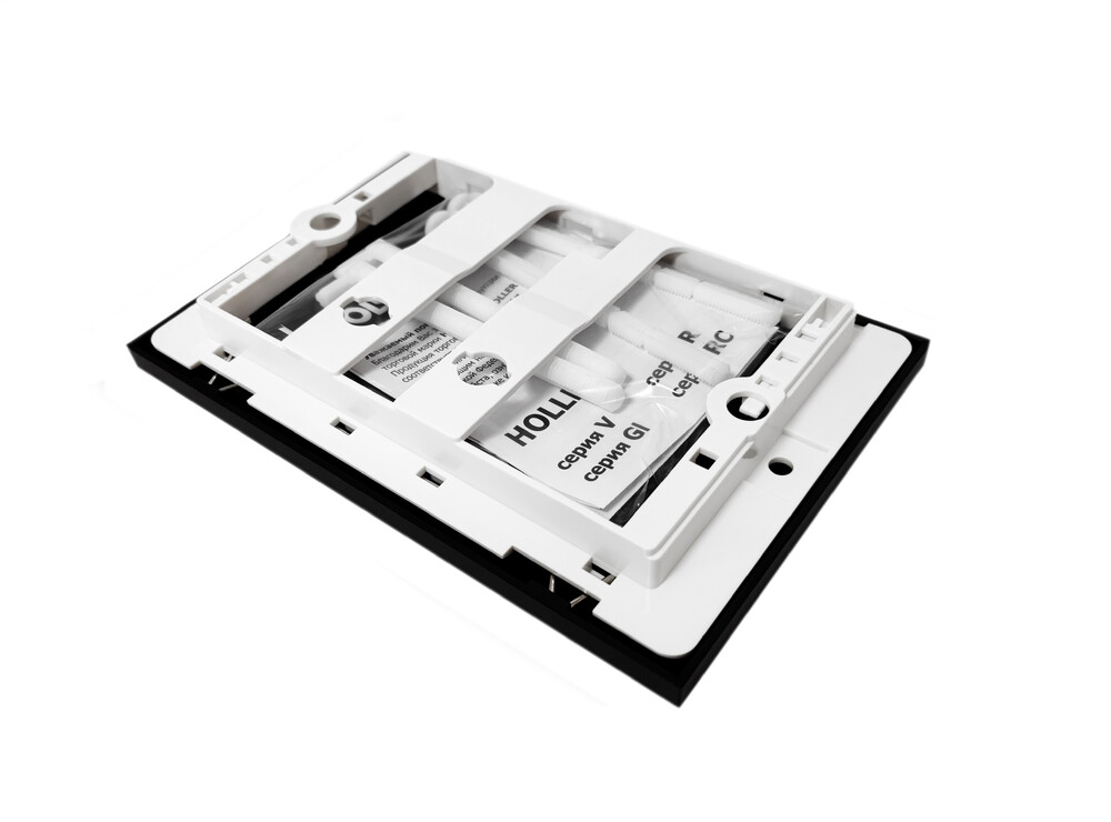 Клавиша смыва HOLLER MBR, черный матовый (162*240*16)