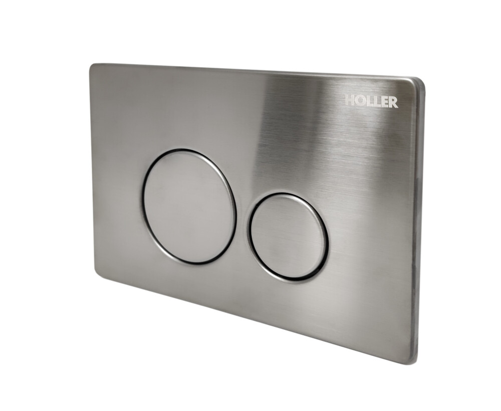 Клавиша смыва HOLLER GMR, оружейная сталь (162*240*11) нерж, антивандальная