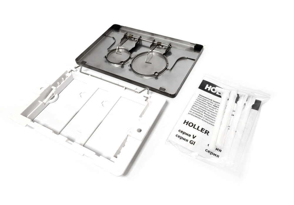 Клавиша смыва HOLLER GMR, оружейная сталь (162*240*11) нерж, антивандальная