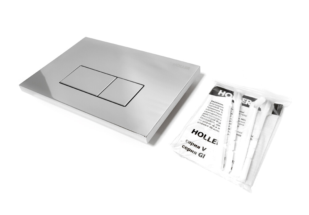 Клавиша смыва HOLLER GPV, хром (162*240*16)