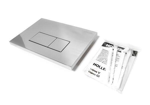 Клавиша смыва HOLLER GPV, хром (162*240*16)