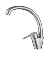 75903 Смеситель Кухня LEDEME шар. d-35 на гайке (нерж сталь)