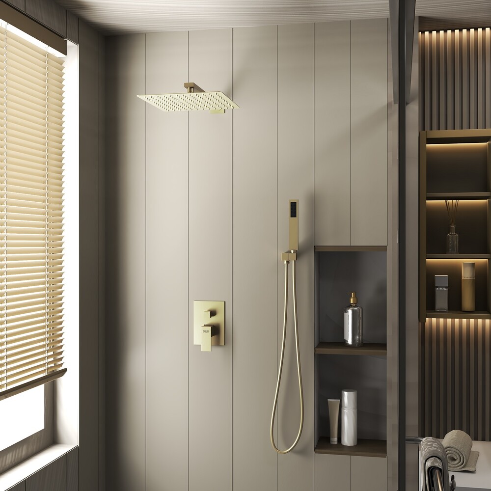 DA1515707A04 Душевая система для душа DK Bayern.Liszt встраиваемый матовое золото