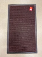 Коврик напольный ZALEL КОЛЬЧУГА KD103 80х120см. black+red