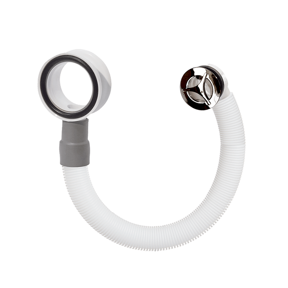 А-5408-2 Слив-перелив для раковины с круглым переливом ОРИО (пластик хром)