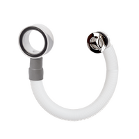 А-5408-2 Слив-перелив для раковины с круглым переливом ОРИО (пластик хром)