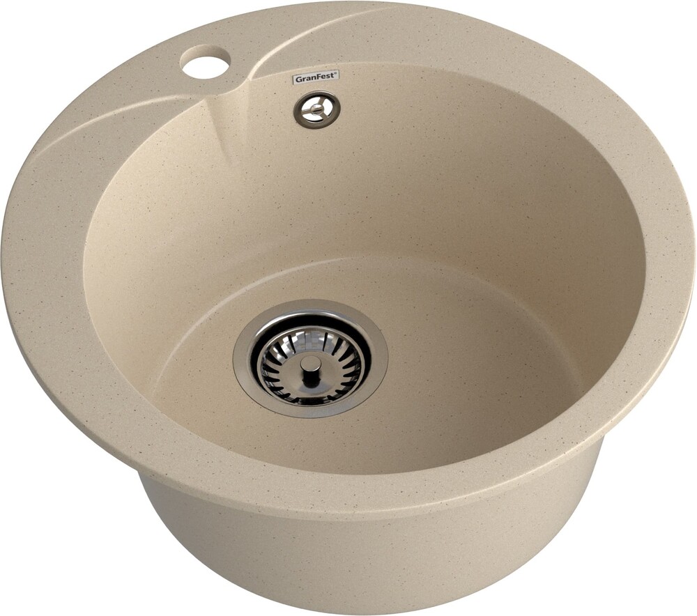 Мойка для кухни GranFest Композит RONDO 480 D =475 мм, круглая (R-480 кашемир)
