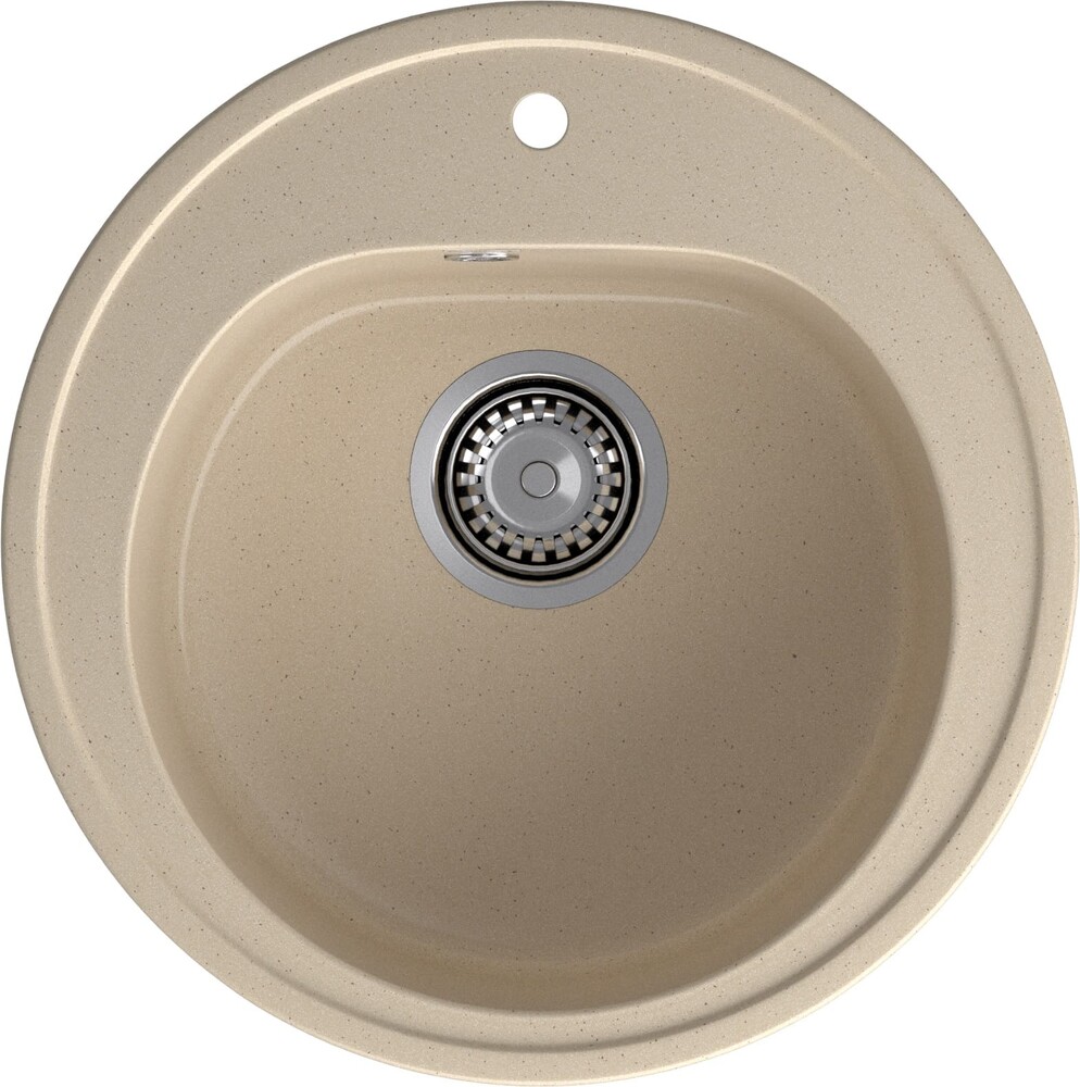 Мойка для кухни GranFest Композит RONDO 510 505*508 мм, круглая (R-510 кашемир)