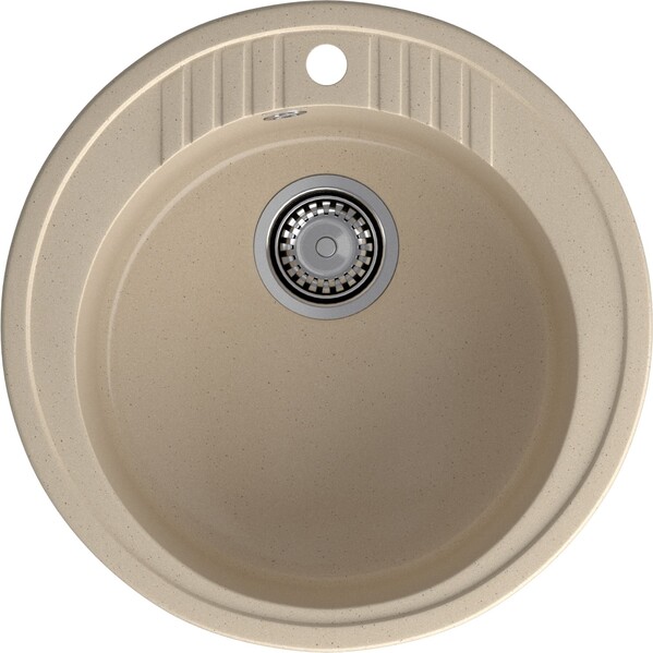Мойка для кухни GranFest Композит RONDO 520 D =520 мм, круглая (R-520 кашемир)