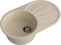 Мойка для кухни GranFest Композит RONDO 750L чаша + крыло 746*455 мм, овал (R-750L кашемир)