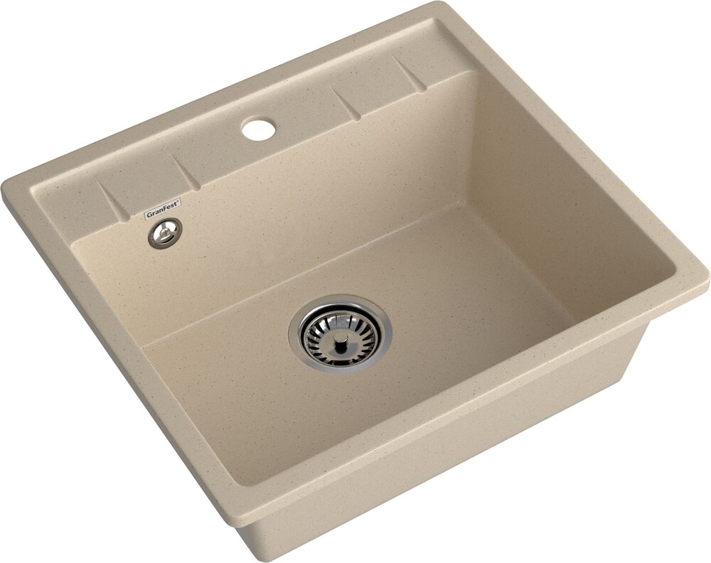 Мойка для кухни GranFest Композит QUADRO 561 чаша 560*500 (Q-561 кашемир)