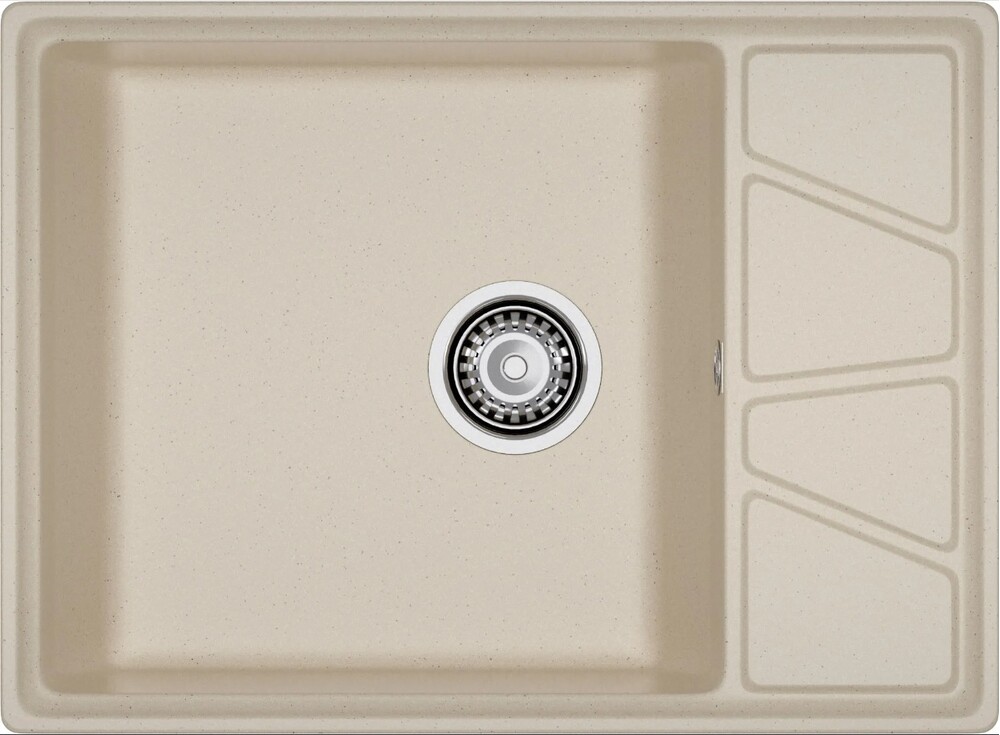 Мойка для кухни GranFest Композит VERTEX 680L чаша+крыло 680*500мм (V-680L кашемир)