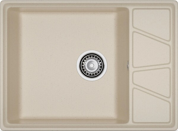 Мойка для кухни GranFest Композит VERTEX 680L чаша+крыло 680*500мм (V-680L кашемир)