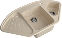 Мойка для кухни GranFest Композит CORNER 1040E 1,5 чаши, угловая 1039*560 мм (C-1040E кашемир)