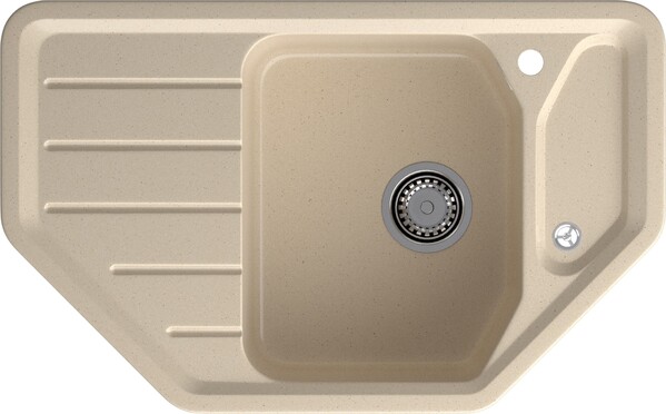 Мойка для кухни GranFest Композит CORNER 800E угловая 790*490 мм (C-800E кашемир)