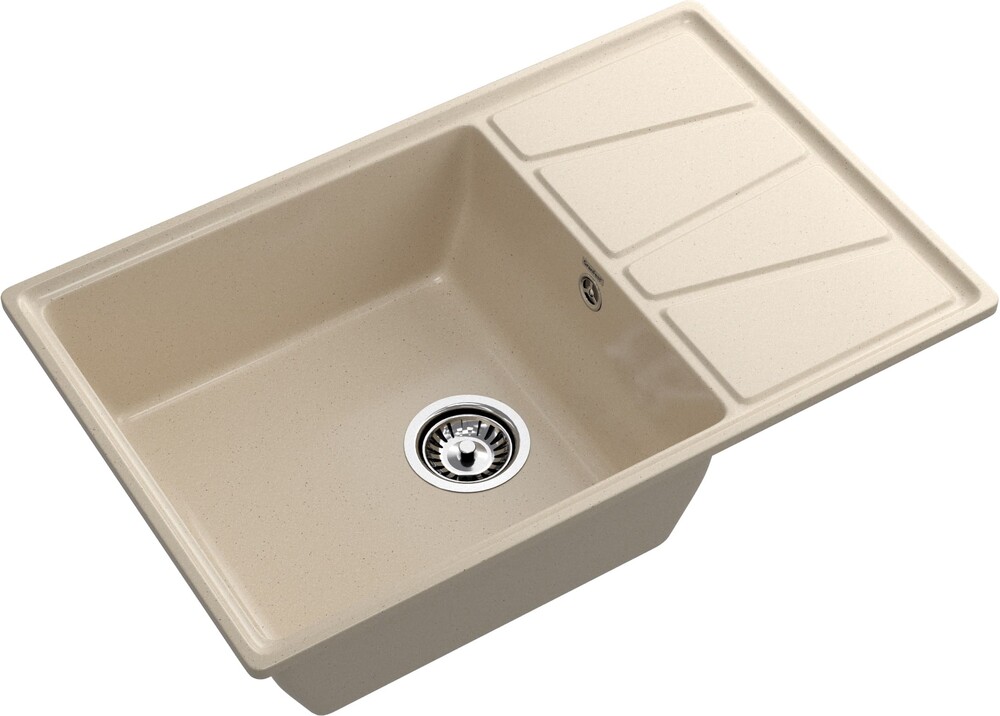 Мойка для кухни GranFest Композит VERTEX 780L чаша+крыло 780*500мм (V-780L кашемир)