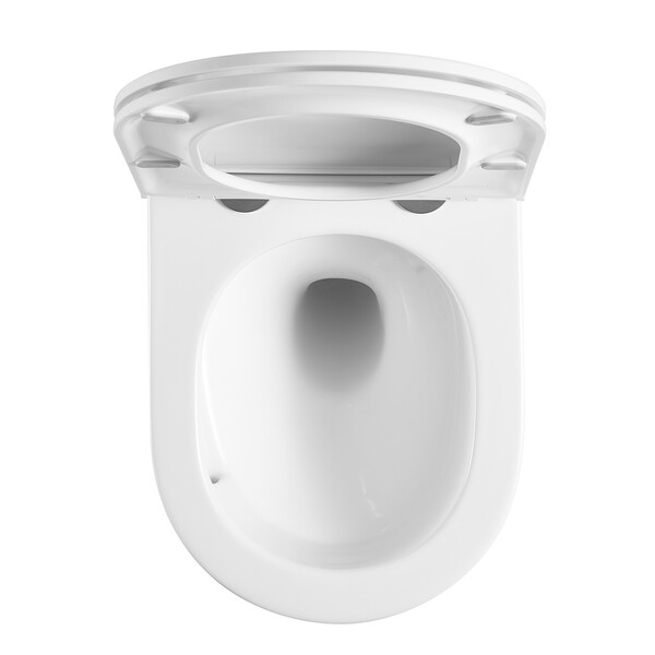 Унитаз LEMARK GLAZER подвесной безободковый с сиденьем микролифт, смыв вихревой ТОРНАДО (поколение 3.0) БЕЛЫЙ ГЛЯНЕЦ 9614003 