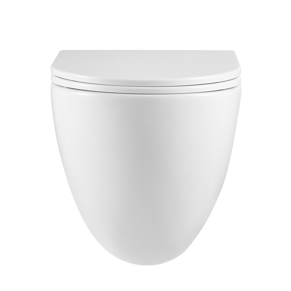 Унитаз LEMARK GLAZER подвесной безободковый с сиденьем микролифт, смыв вихревой ТОРНАДО (поколение 3.0) БЕЛЫЙ ГЛЯНЕЦ 9614003 