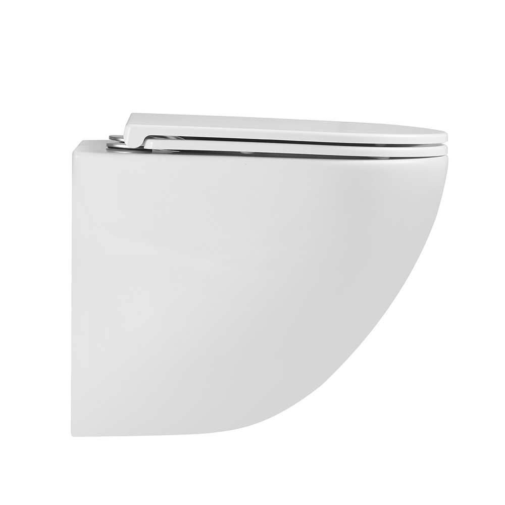 Унитаз LEMARK GLAZER подвесной безободковый с сиденьем микролифт, смыв вихревой ТОРНАДО (поколение 3.0) БЕЛЫЙ ГЛЯНЕЦ 9614003 