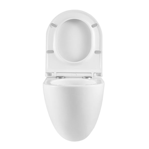 Унитаз LEMARK GLAZER подвесной безободковый с сиденьем микролифт, смыв вихревой ТОРНАДО (поколение 3.0) БЕЛЫЙ ГЛЯНЕЦ 9614003 