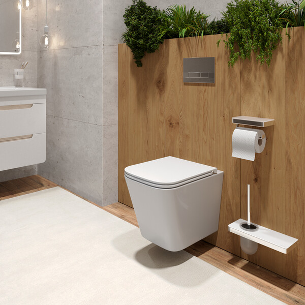 Унитаз LEMARK FLOREX подвесной безободковый с сиденьем микролифт, смыв вихревой ТОРНАДО (поколение 3.0) БЕЛЫЙ ГЛЯНЕЦ 9614001