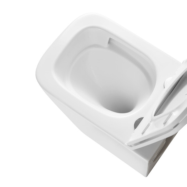 Унитаз LEMARK FLOREX подвесной безободковый с сиденьем микролифт, смыв вихревой ТОРНАДО (поколение 3.0) БЕЛЫЙ ГЛЯНЕЦ 9614001