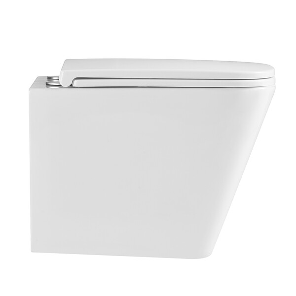 Инсталляция LEMARK (комплект 3 в 1) PENEDA с кнопкой BIT ХРОМ ГЛЯНЕЦ + унитаз FLOREX БЕЛЫЙ подвесной безободковый 100801419