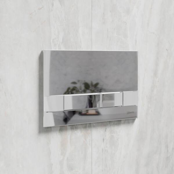 Инсталляция LEMARK (комплект 3 в 1) PENEDA с кнопкой BIT ХРОМ ГЛЯНЕЦ + унитаз FLOREX БЕЛЫЙ подвесной безободковый 100801419