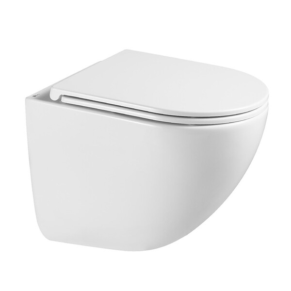 Инсталляция LEMARK (комплект 3 в 1) PENEDA с кнопкой BIT ЧЕРНЫЙ МАТОВЫЙ + унитаз GLAZER БЕЛЫЙ подвесной безободковый 100802428