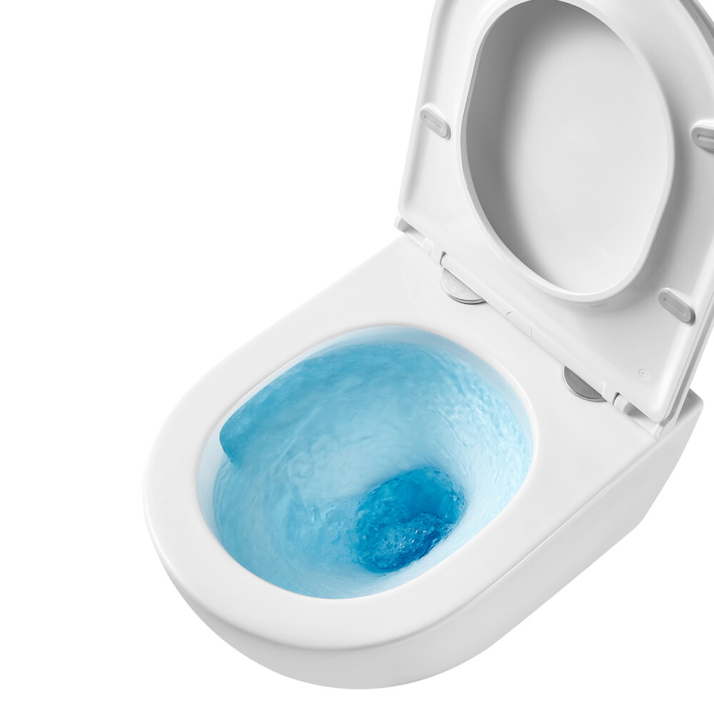 Инсталляция LEMARK (комплект 3 в 1) PENEDA с кнопкой BIT ХРОМ МАТОВЫЙ + унитаз GLAZER БЕЛЫЙ подвесной безободковый 100803429