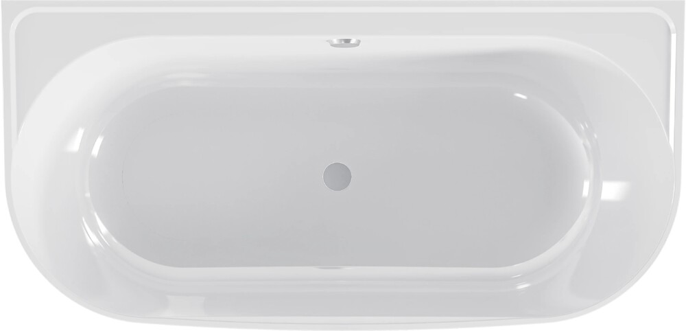 Ванна из литьевого мрамора BAS "ПАЛЕРМО" 170х80 белая (БЕЗ АВТОСЛИВА) ВА00024
