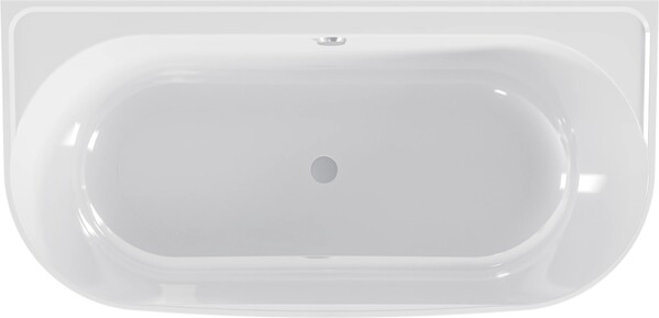 Ванна из литьевого мрамора BAS "ПАЛЕРМО" 170х80 белая (БЕЗ АВТОСЛИВА) ВА00024