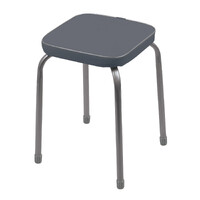 Табурет Фабрик 3 КВАДРАТ винилискожа Темно-серый ТФ03/ТС NIKA*