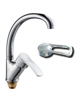 Смеситель Кухня d-40 дл. нос на гайке боковая ручка ПСМ - 335 - КТ/017 ПЛЮС тип См-МОЦБА