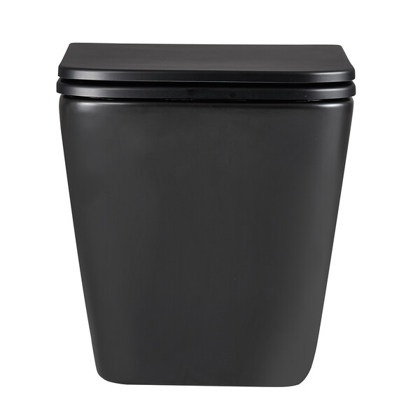 Унитаз LEMARK FLOREX подвесной безободковый с сиденьем микролифт, смыв вихревой ТОРНАДО (поколение 3.0) ЧЕРНЫЙ МАТОВЫЙ 9612002