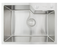  Мойка нерж врезная SANTREK AQUA PRO 600х450х220 т 3,0 САТИН D6045NS (+ сифон + дозатор) + КОЛАНДЕР 440х220 В ПОДАРОК_ АКЦИЯ !!!