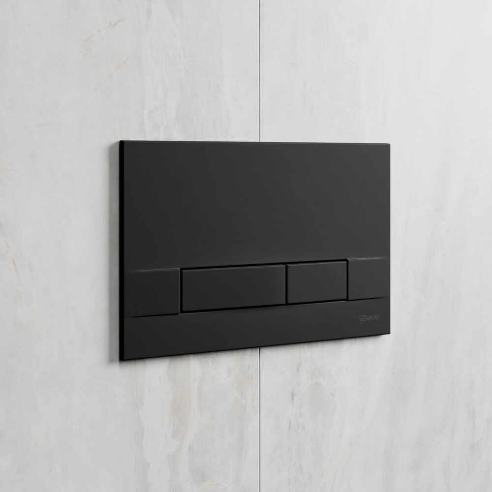 Инсталляция LEMARK (комплект 3 в 1)  PENEDA EXPERT с кнопкой BIT ЧЕРНЫЙ МАТОВЫЙ + унитаз FLOREX ЧЕРНЫЙ подвесной безободковый 100122236