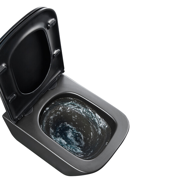 Инсталляция LEMARK (комплект 3 в 1)  PENEDA с кнопкой BIT ЧЕРНЫЙ МАТОВЫЙ + унитаз FLOREX ЧЕРНЫЙ подвесной безободковый 100802234