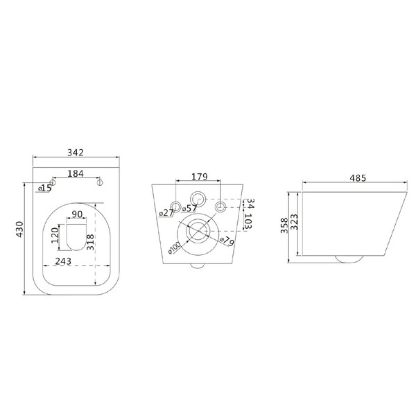 Инсталляция LEMARK (комплект 3 в 1) PENEDA EXPERT с кнопкой BIT БЕЛЫЙ ГЛЯНЕЦ + унитаз FLOREX БЕЛЫЙ подвесной безободковый 100124422