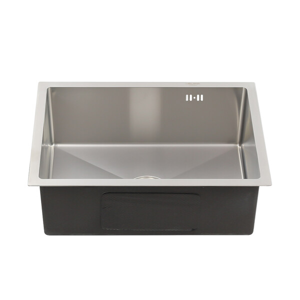 Мойка нерж врезная 580х440х200 т 3,0 САТИН R5844H (+ сифон) БЕЗ КОЛЛАНДЕРА AISI 304 MLN