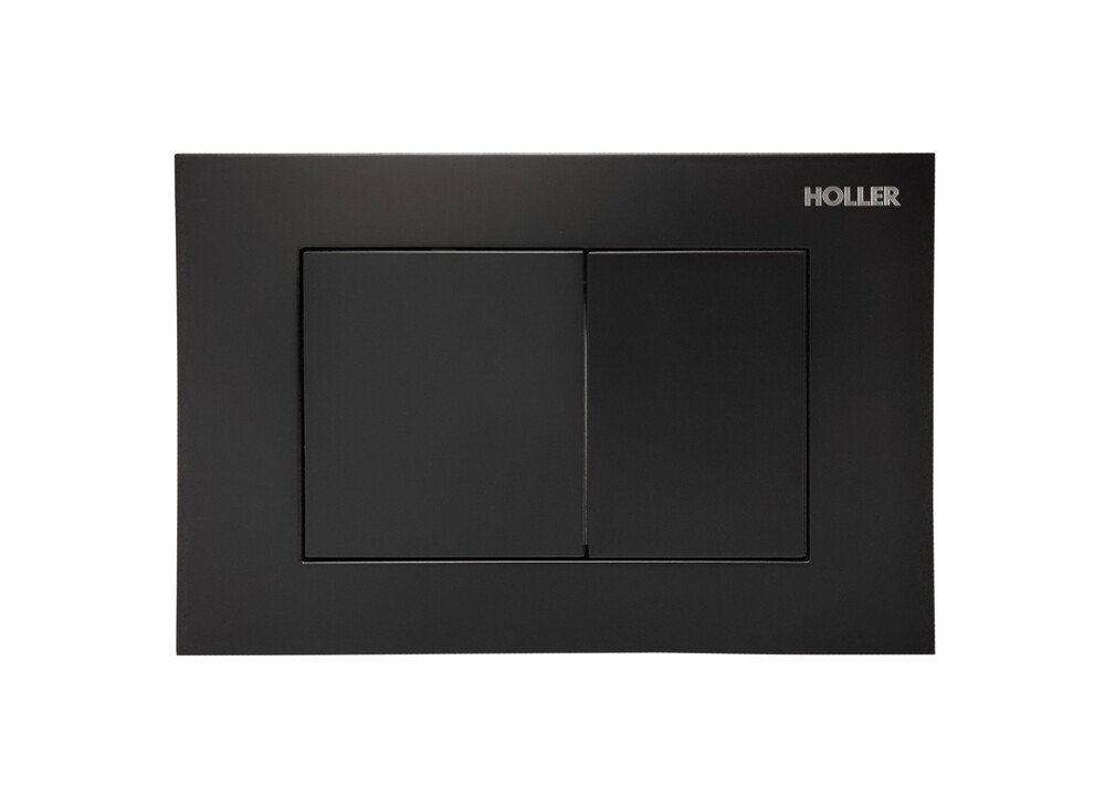 Клавиша смыва HOLLER MBE, черный матовый (162*240*16)