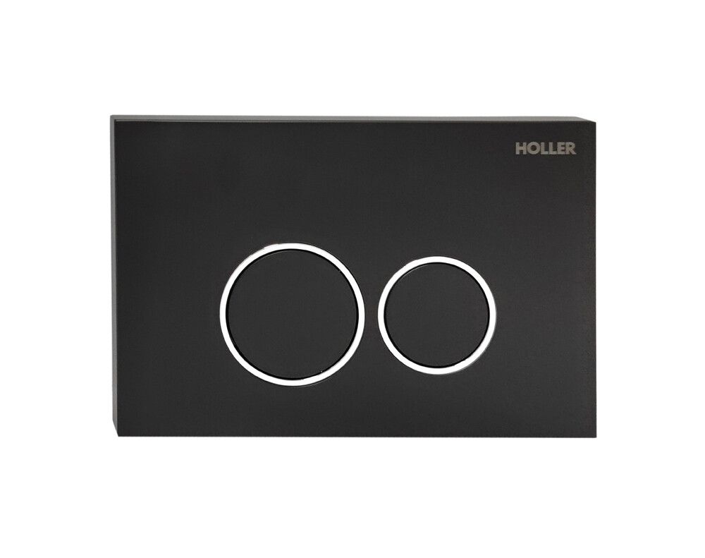 Клавиша смыва HOLLER MBRC, черный матовый (162*240*16)