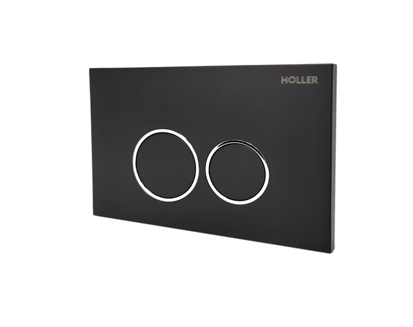 Клавиша смыва HOLLER MBRC, черный матовый (162*240*16)