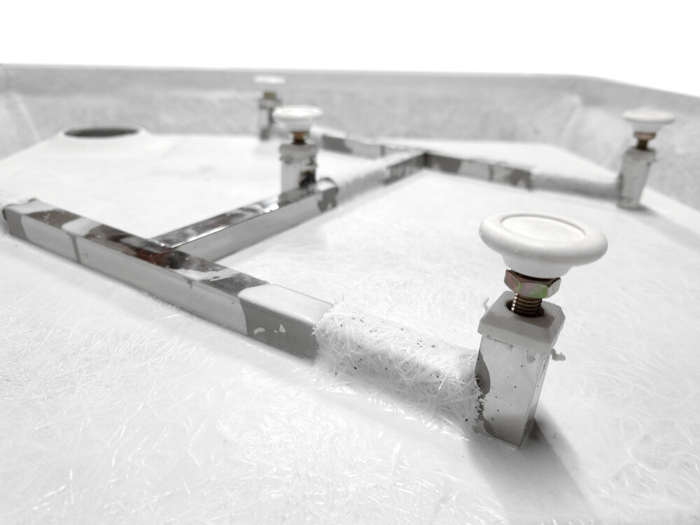 Поддон акриловый  SANTREK AQUA-ST-900 квадрат, белый, 900*900*140 + сифон в комплекте