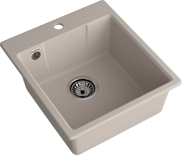Мойка для кухни GranFest URBAN GF-URBAN 644 440*490мм 1 чаша (644 песочный)