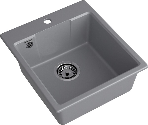 Мойка для кухни GranFest URBAN GF-URBAN 644 440*490мм 1 чаша (644 темно-серый)