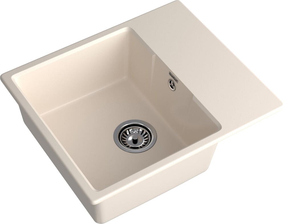 Мойка для кухни GranFest URBAN GF-URBAN 658L 580*490мм 1 чаша+крыло (658L белый)