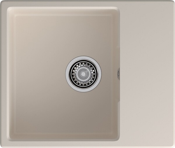 Мойка для кухни GranFest URBAN GF-URBAN 658L 580*490мм 1 чаша+крыло (658L белый)