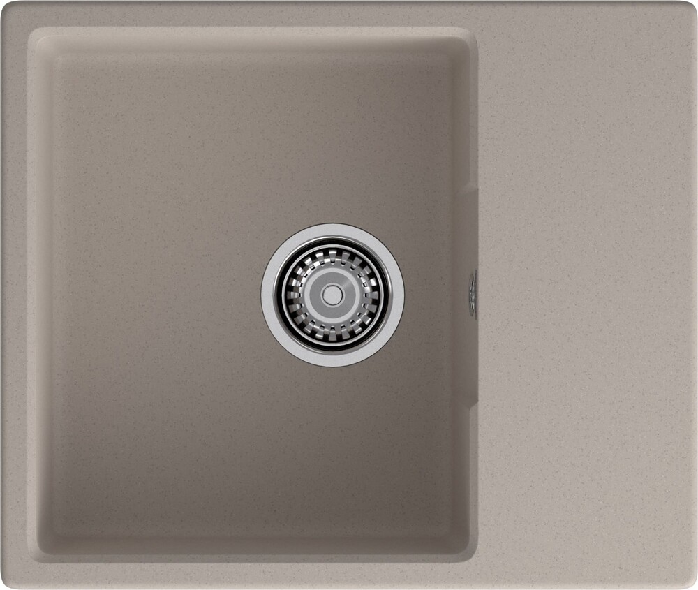 Мойка для кухни GranFest URBAN GF-URBAN 658L 580*490мм 1 чаша+крыло (658L песочный)
