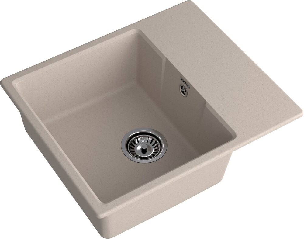 Мойка для кухни GranFest URBAN GF-URBAN 658L 580*490мм 1 чаша+крыло (658L песочный)